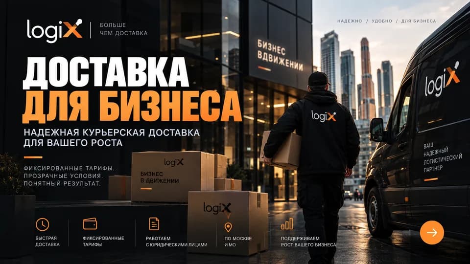 B2B-доставка в Москве для бизнеса — курьерская логистика logiX