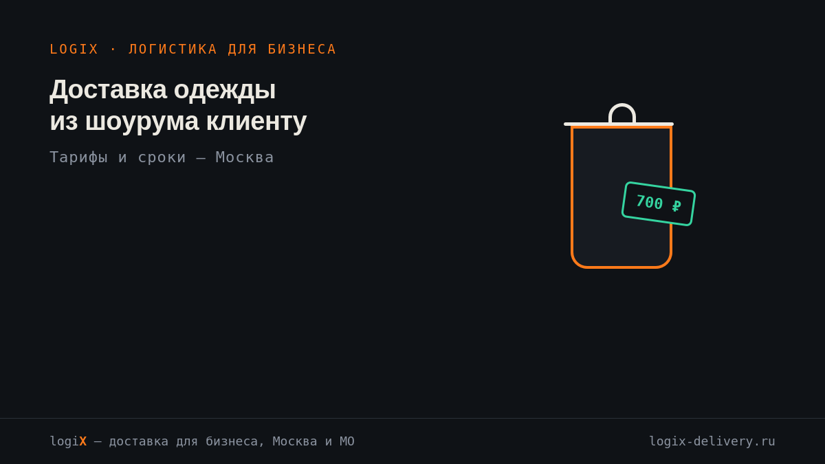 Доставка одежды из шоурума клиенту: тарифы и сроки в Москве