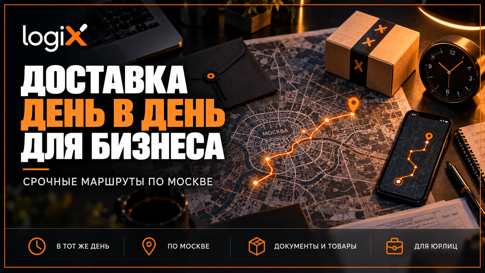 Срочная доставка день в день для бизнеса в Москве — logiX